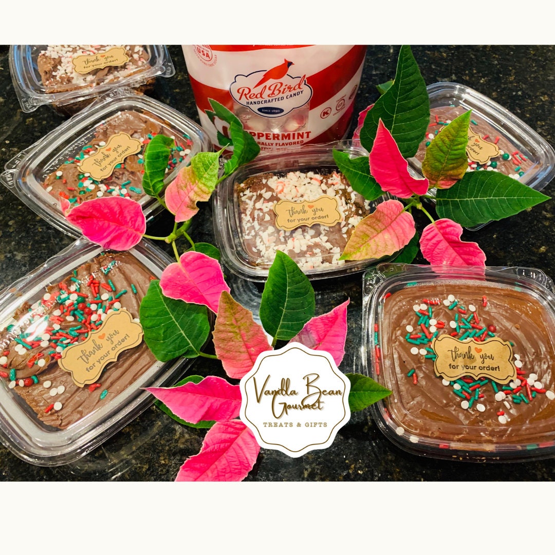 Christmas Chocolate fudge Candy Gift Box,  Holiday Candy variety box ( great for  Corporate Gifts )