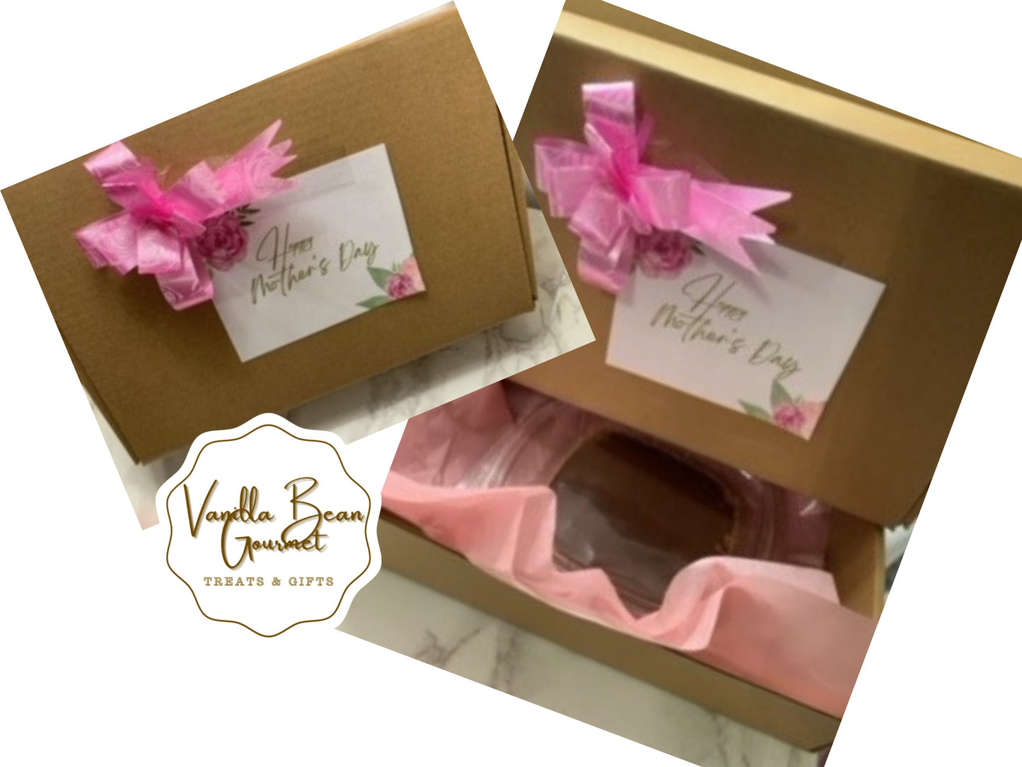 Chocolate Fudge Candy Gift Box Beautifully wrapped with bow, tissue, CHOCOLATE Lovers presents, flavor choices, free shipping