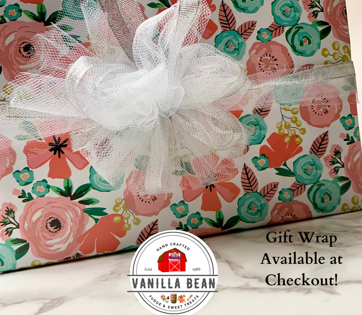 Chocolate Fudge Candy Gift Box Beautifully wrapped with bow, tissue, CHOCOLATE Lovers presents, flavor choices, free shipping