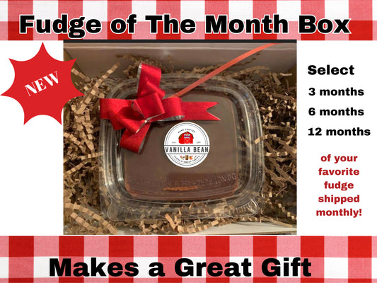 Fudge Chocolates Monthly Subscription chocolate club ~ Unique gift idea
